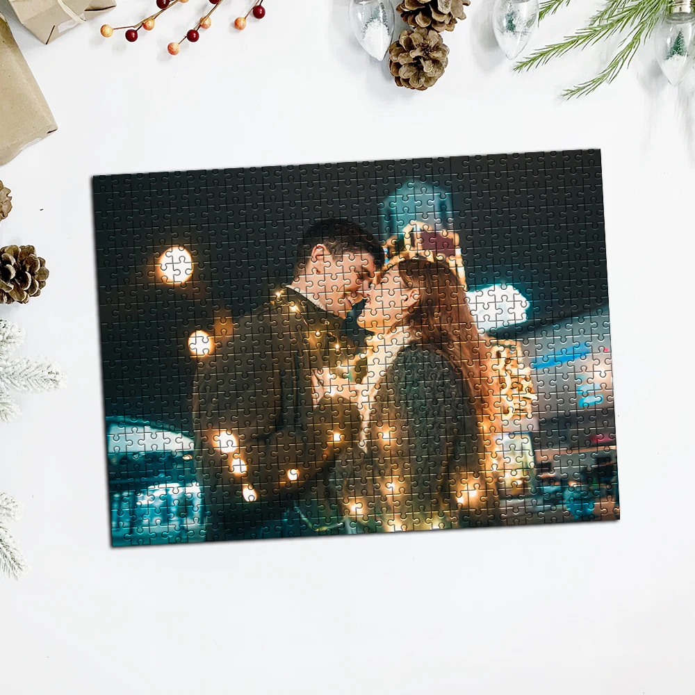 لغز صور مخصص مخصص مخصص لتخصيص تقبيل الزوجين هذه اللغز الشخصي يمكن أن يكون هدية فريدة للعائلة والأصدقاء