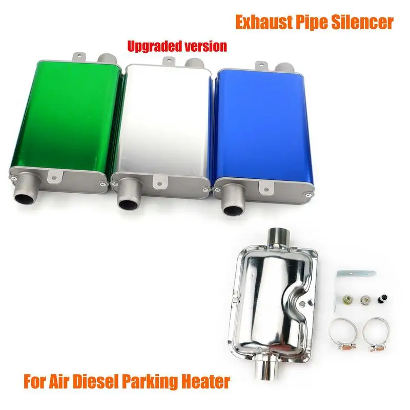 

NEW 24mm Muffler Silencer S Curved Air Diesel Parking Heater Exhaust Muffler Silencer Pipe Aluminum Alloy For Car Truck Camper