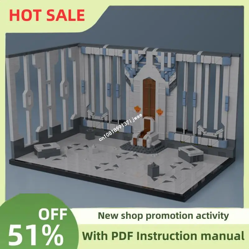 

New Famous Star Battle Movie Moc Throne Room Model Bulidng space fighter Blocks DIY creative ideas Kids Toys Birthday Gift