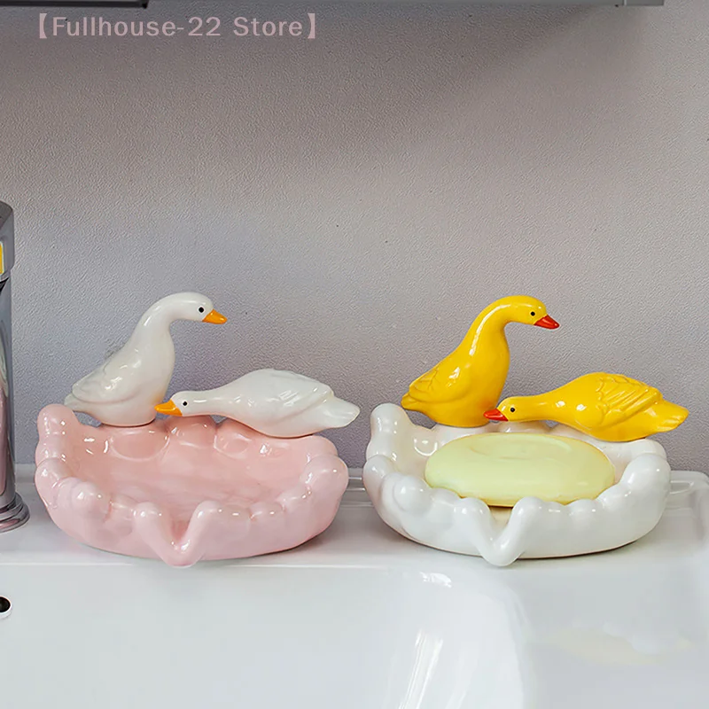 Cute Cartoon Siamese Cat Ceram - Soap Dish Draining 评论和价格