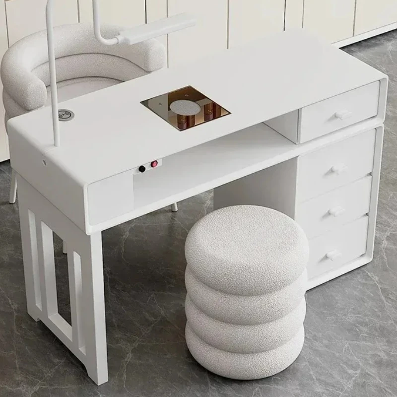 

Economic LED Light Nail Tables Manicure Table Beauty Stylist Desk Professional Manicure Mesa Manicurista Equipment Furniture