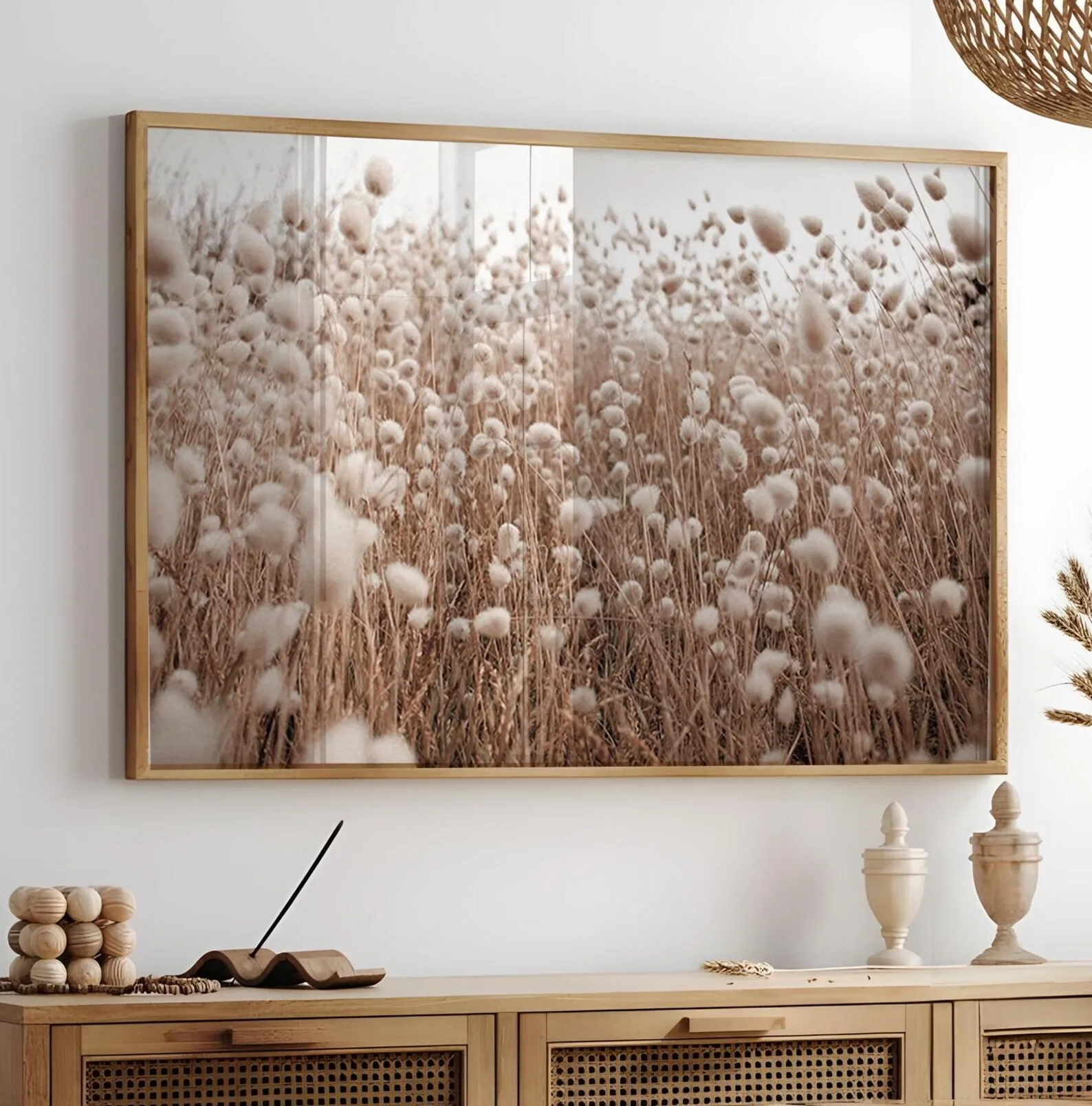Wildflower Print, Neutral Botanical Print, Fine Art Nature Photography, Earth Tones Prints, Boho Pampas Grass Print