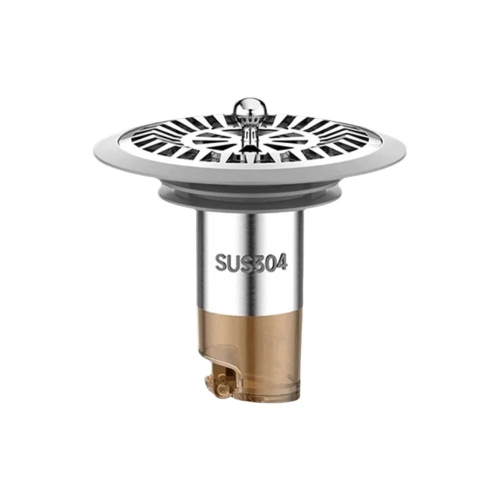 Multiple Sizes Floor Drain Core Filter Screen Rapid Drainage Floor Drain Filter Plugs Anti-odor Stainless Steel Floor Strainer