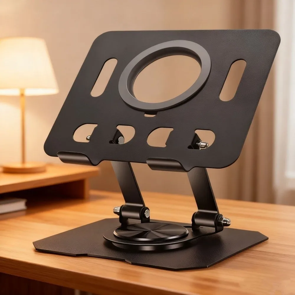 360° Rotatable Tablet Stand Adjustable Aluminum Alloy Desktop Stand Holder Foldable Desktop Lazy Bracket