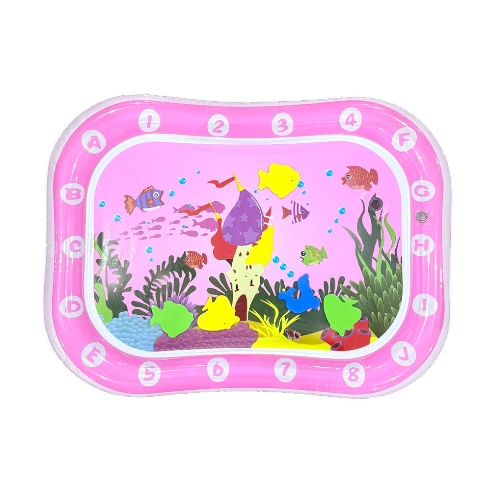 ベビーウォータープレイマットインフレータブルクッションPVC幼児おなか時間幼児ウォーターパッド子供のための早期教育開発活動おもちゃ