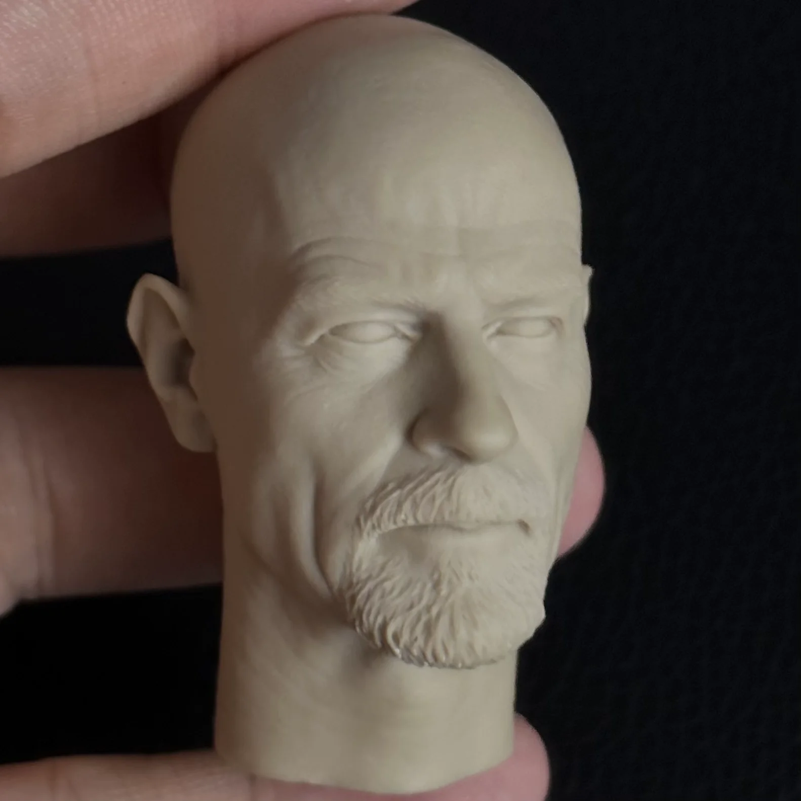1/6 Scale Male Star  Head White Heisenberg  Anime Actor Long Neck Model For 12