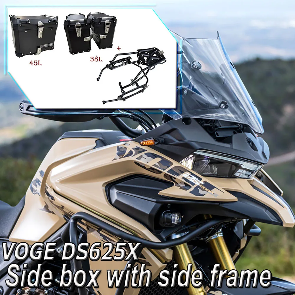 

For VOGE DS625X 625DSX DSX625 DSX 625 DS 625 X motorcycle three boxes Rear Luggage Tool Cases Side box bracket luggage rack