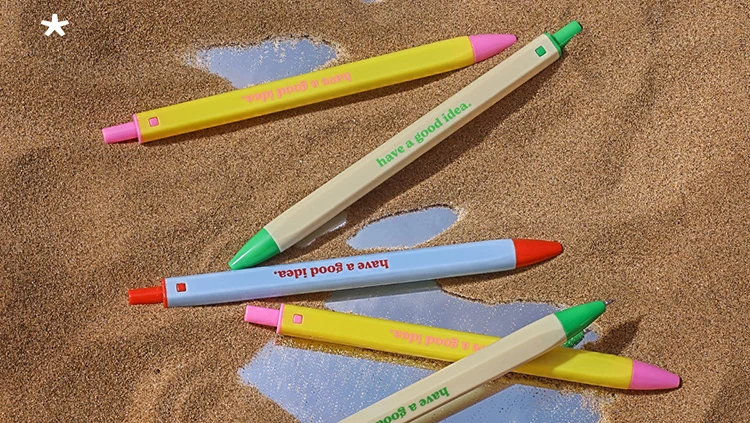 3個決してロハスプレスかわいいペンゲルペンかわいいもの0.5ミリメートル黒インクペン速乾性クリエイティブ弾丸ヘッドサインペン文房具