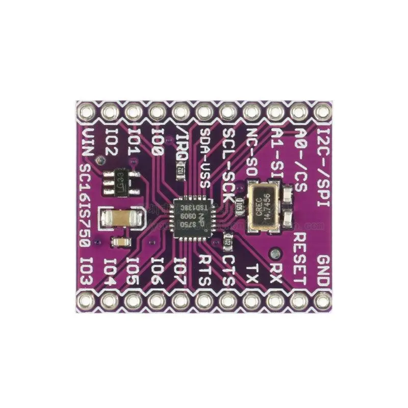 SC16IS750 port szeregowy UART do programowalnego portu IO magistrali IIC/SPI