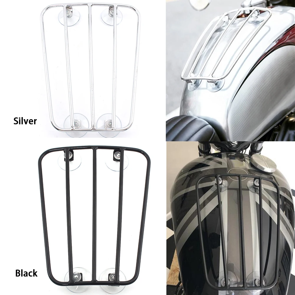For Triumph Bonneville Thruxton 900 T100 T120 Royal GT650 Motorcycle Fuel Tank Luggage Rack Aero Parcel Rack With Suction Cups