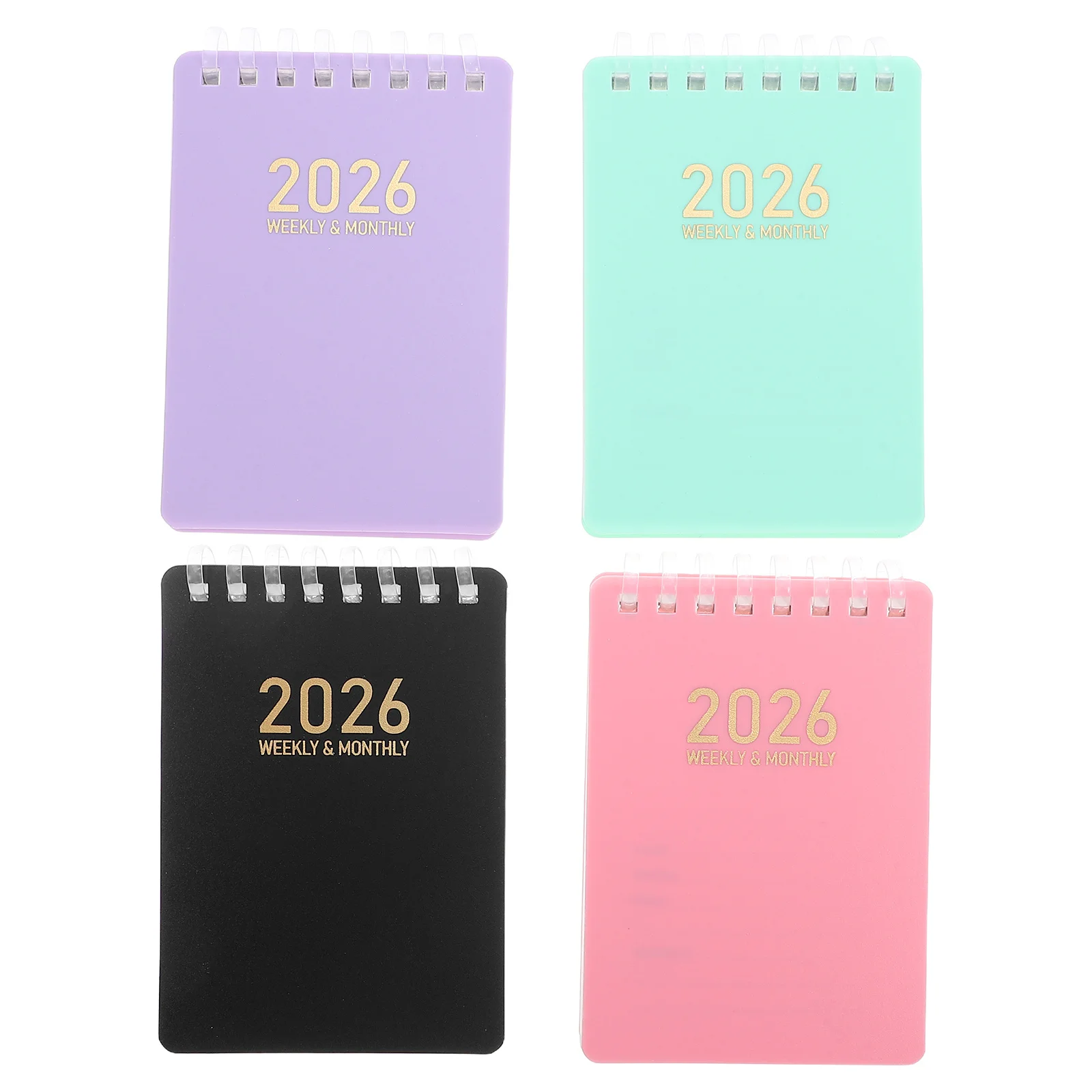 

Pocket Calendar 2026 Spiral Planner 4x3 Monthly Weekly Organizer Small Cute Mini Daily Agenda for Purse Travel Students