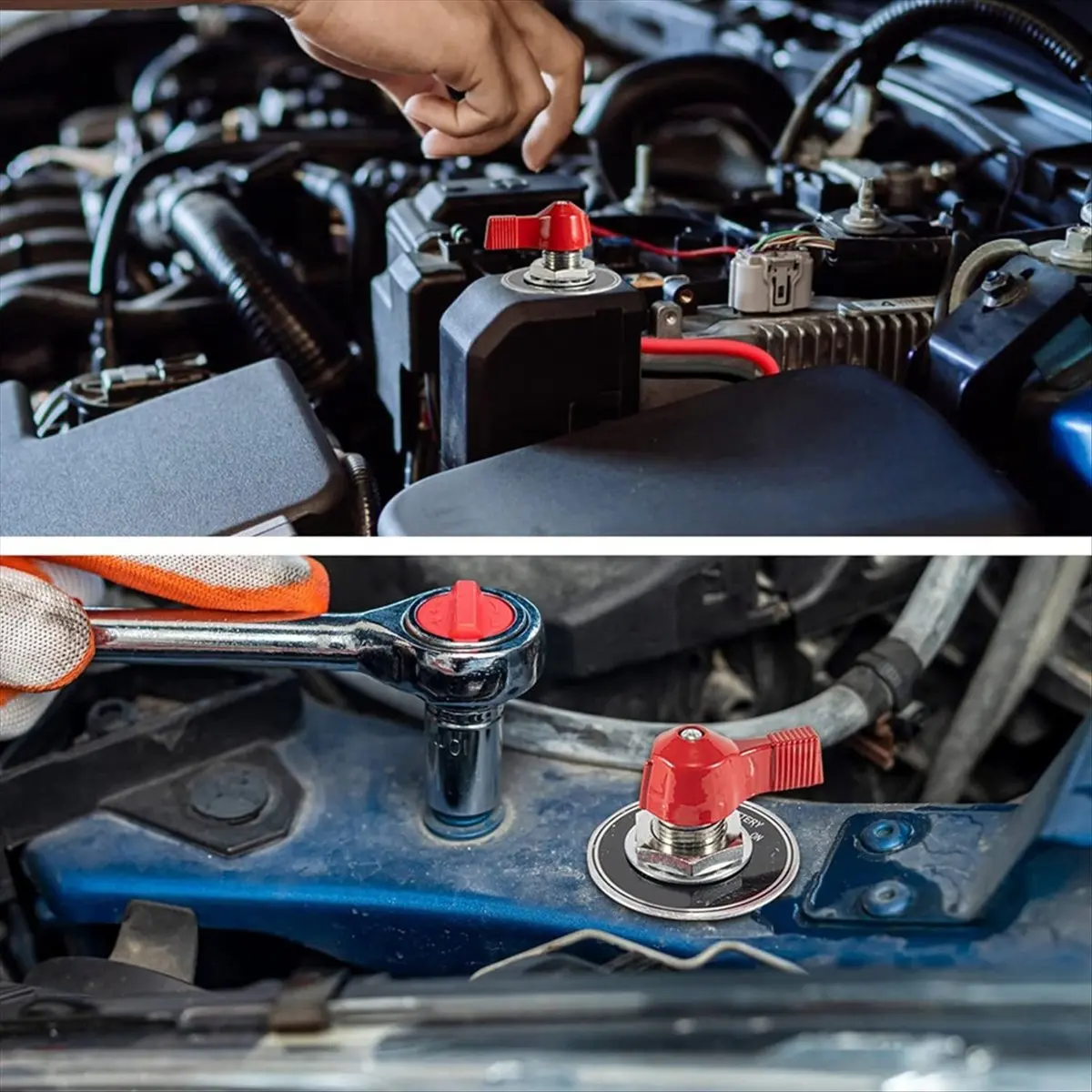 12 24 V Master Battery Power Cut Isolator Switch mit Frontplatte Neu eingetroffen