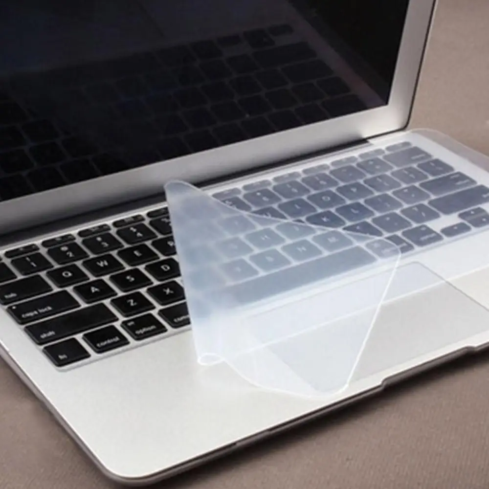 1pc Soft Clear 10-17inch Silicone Gel Waterproof Dustproof Protector Notebook Keyboard Cover Laptop Keyboard Protective Film