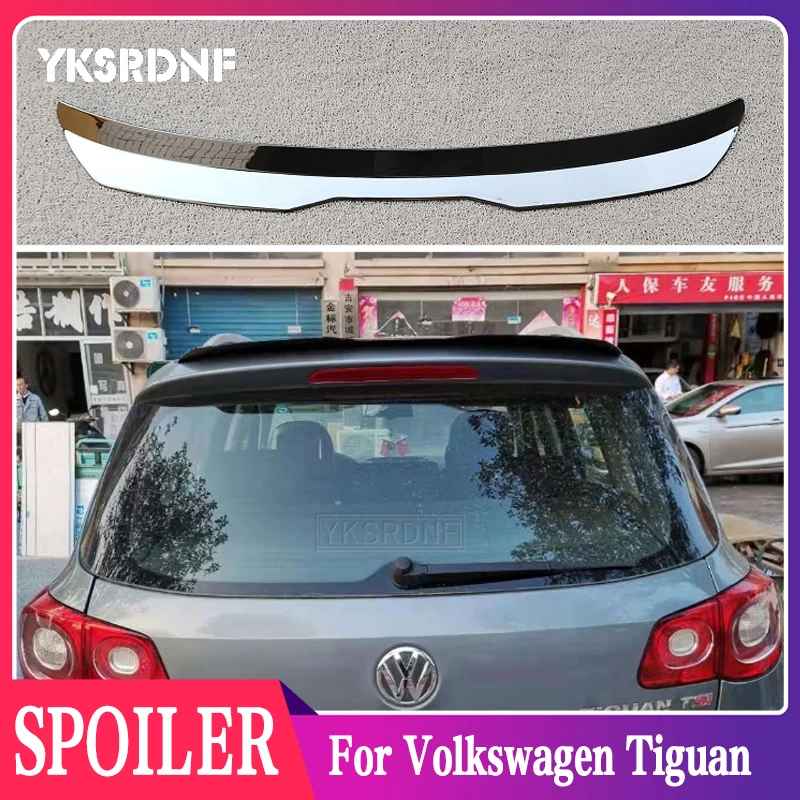 For Volkswagen Tiguan MK1 TSI TDI 2007-2016 Car Spoiler Rear Roof Lip Spoiler Wing Decoration Strips Rear Trunk Spoiler Wing