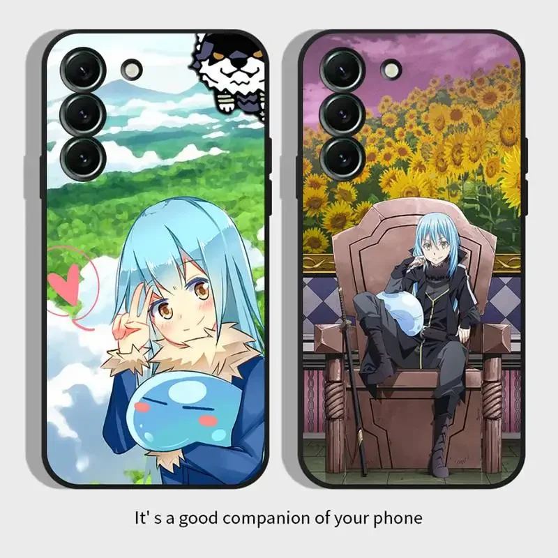 Anime Slime Reincarnated Phone Case For Samsung Galaxy S 23 22 21 20 10 e 9 8 7 6 5G plus edge ultra lite Black Soft Cover