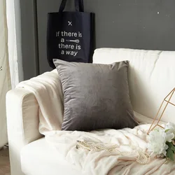 Dark Gray Cushion Cover 30x50cm Velvet Home Decorative 45x45cm Throw Pillow Cover for Living Room Sofa Lumbar Pillow Case 50x50