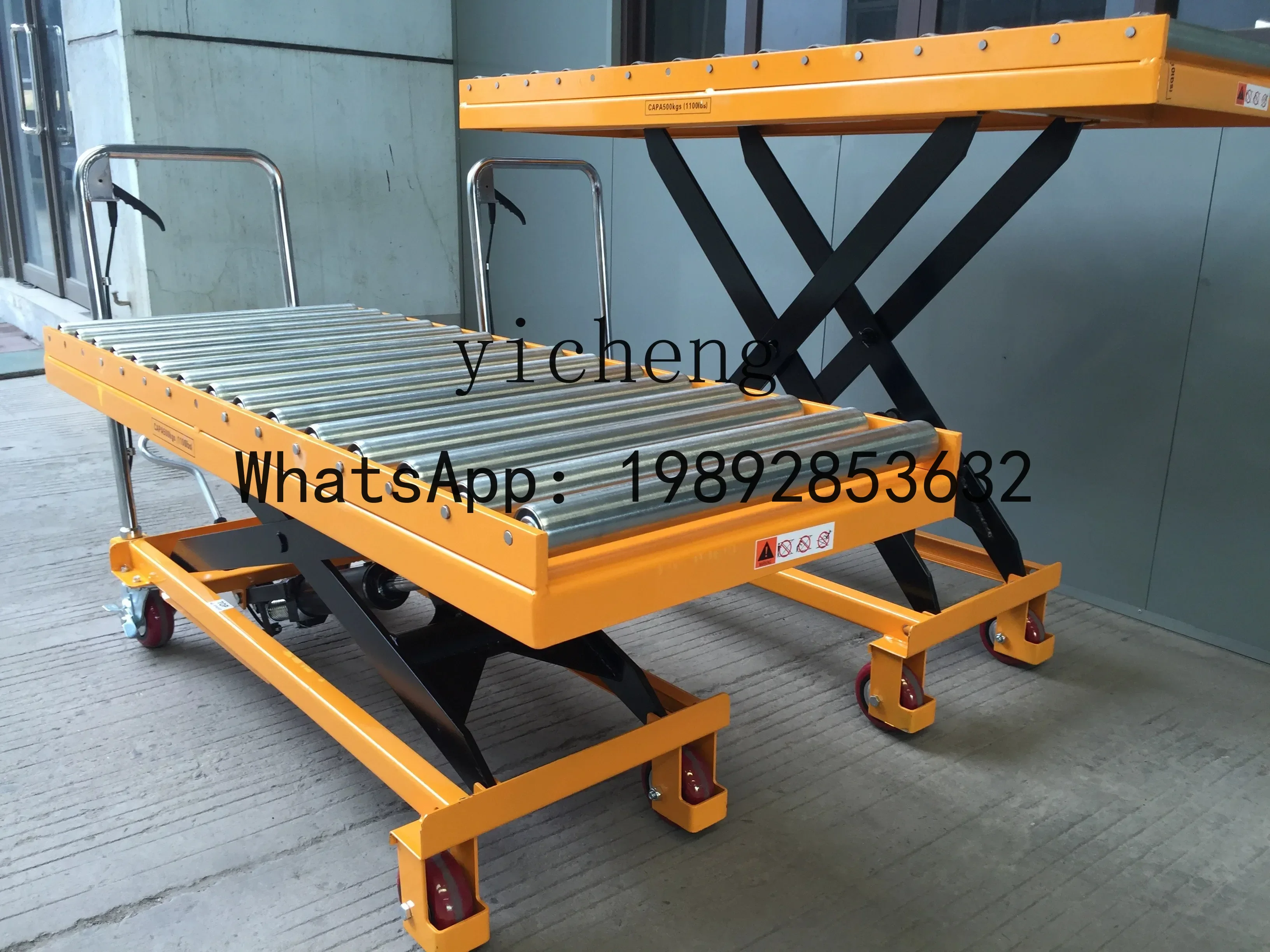 

F1 Roller Hydraulic Lifting Flat Wagon Mold Cart Sliding Platform Trolley Roller