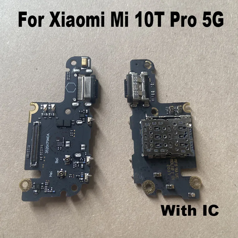 For Xiaomi MI 10T Pro 5G Fast USB Charging Dock Port Mic Microphone Connector Board Flex Cable Repair Parts Global MI10T