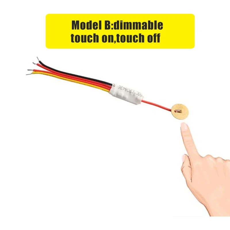 Capacitive Touch Switch Mini, Through-Panel Sensor 5V/12V/24V 2.5A, Water Level Detector, 4mm Plastic/Glass Penetration