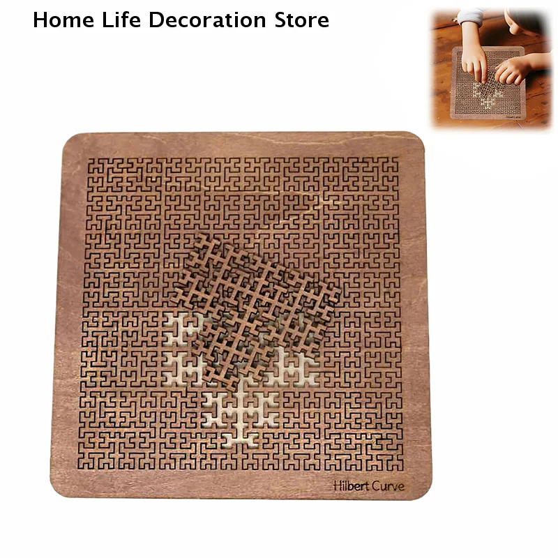 

Fractal Tray Puzzles, Mind Bending Wooden Jigsaw Puzzle, Unique Irregular Creative Labyrinth Impossible Difficult Board Games