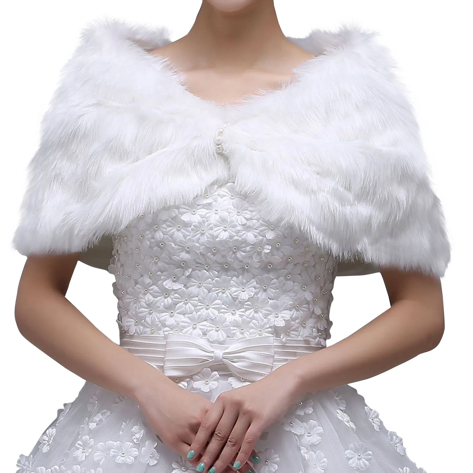 

Свадебные Короткие накидки из искусственного меха Болеро, накидка, платье принцессы, накидка, верхняя одежда, свадебное платье подружки невесты, белое пальто с запахом