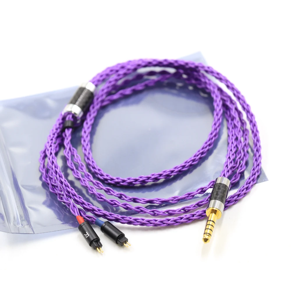 Cavo auricolare placcato argento 99% a 8 Core per 0.78mm 2pin BA W4r UM3X UM3RC JH13