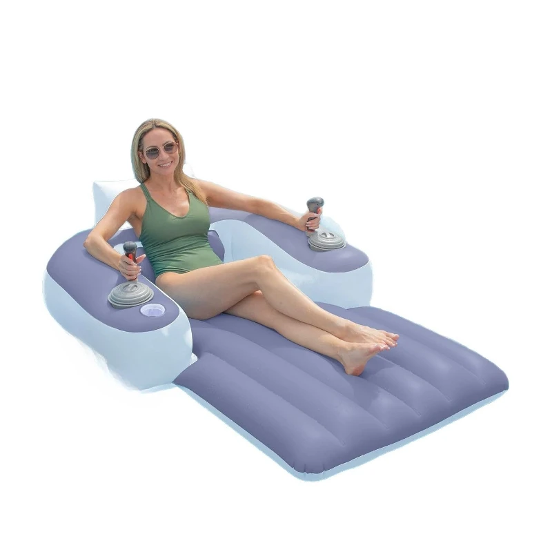 

Electric Floating Row Built-in Electric Propeller Outdoor Swimming Pool Water Folding Backrest Adult Lounge Chair