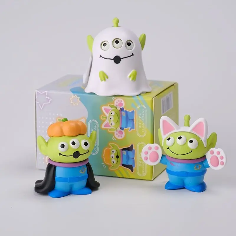 Disney Anime Toy Story Alien Halloween Ghost Cloak Drag, desktop model, small ornaments blind box, birthday gift