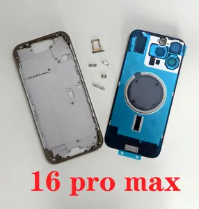 Bilashmart OEM iPhone 16 Pro Max Back Housing Battery Door Glass Cover + Side Buttons+ Sim Card Tray iPhone 16 Pro Max