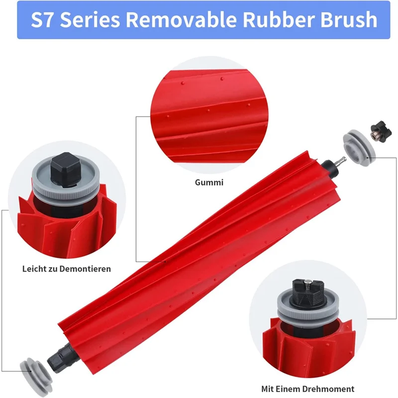 Abkr-peças de reposição para roborock s7 maxv ultra/s7 pro ultra peças de reposição principal escova lateral filtro mop saco pó