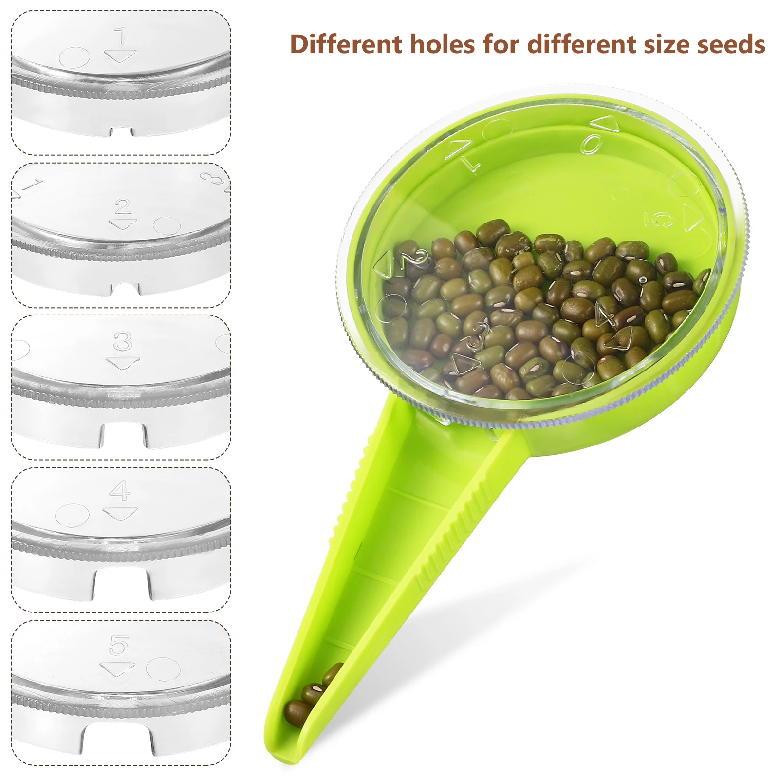 

14Pcs Sowing Seed Dispenser Set Premium Handheld Garden Planter Tool with Measurement Dibbler and Writeable Plant Markers