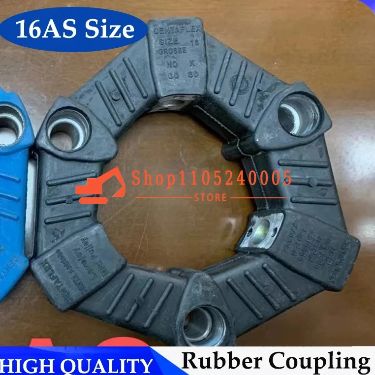 

16AS Excavator Hydraulic Pump Rubber Coupling For PC30 PC35-5 PC35-8 PC40 PC50 PC70-6 EX55 ZAX55
