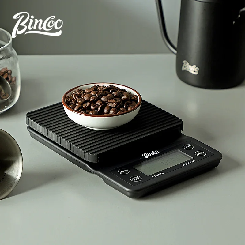 

Bincoo high-precision kitchen coffee scale Intelligent electronic scale 0.1g/3KG digital drip hand espresso scale battery