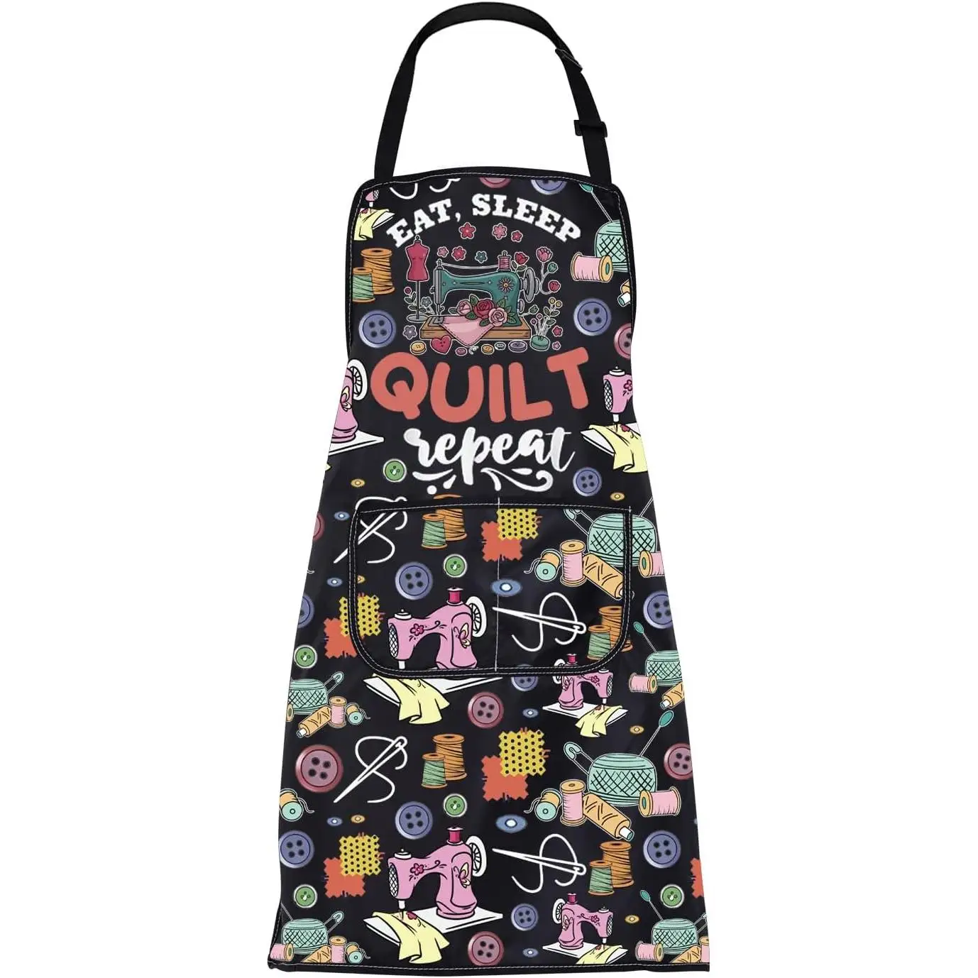 Quilting Apron Quilting Gifts for Sewing Lovers Quilter Gift Eat Sleep Quilt Repeat Quilt Gift Sewing Apron With Pockets