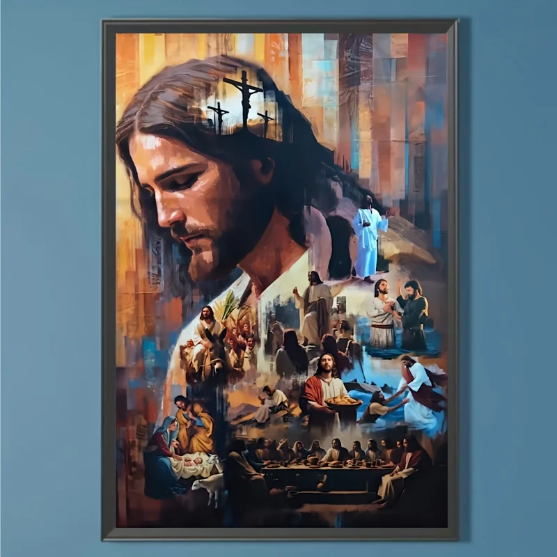 500/1000/1200/2000-teiliges Puzzle „Das letzte Abendmahl und die Kreuzigung“ – modernes Wohndekor, Familienspaß, Geburtstags- und Feiertagsgeschenke