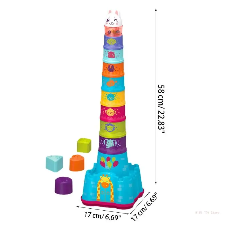 for Creative Educational Stacking Game Suitable for Age 18 + Month Old Birthday