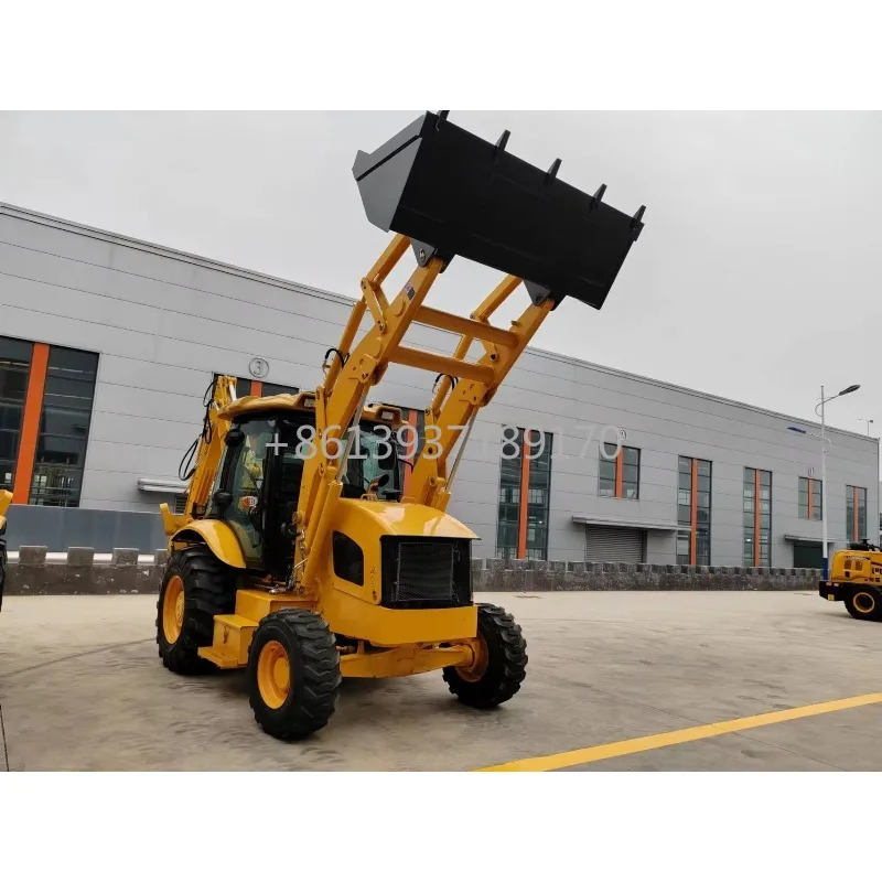 Trator de plástico com retroescavadeira e carregadeira frontal fabricado na China