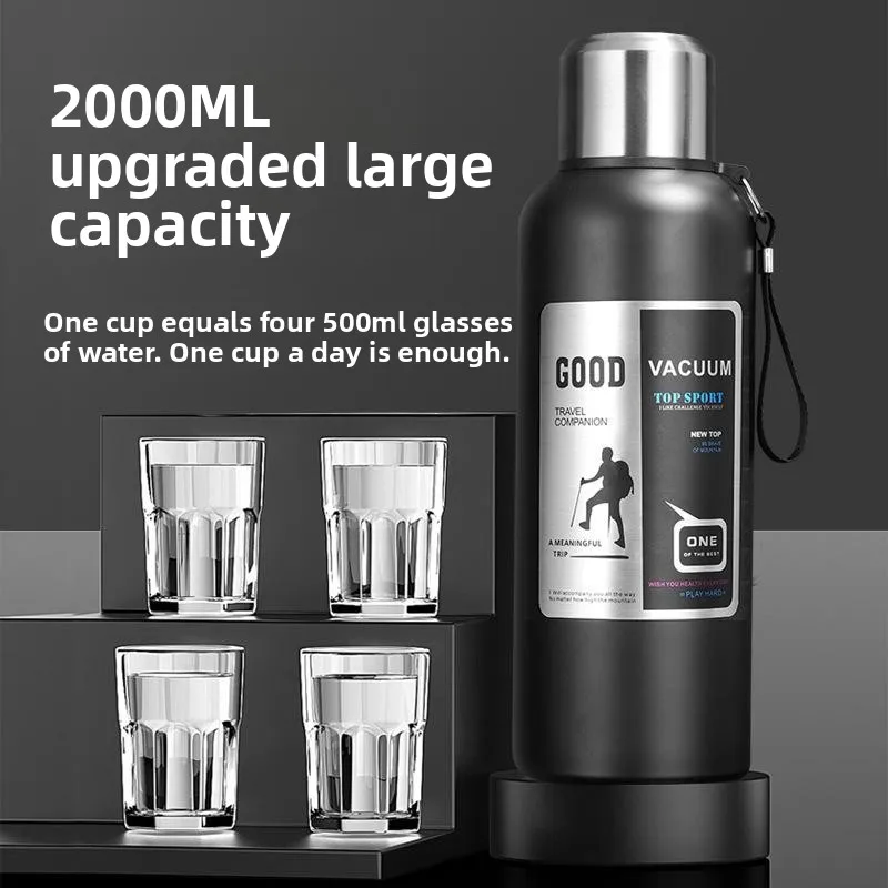 

Большая емкость 36, изолированная кружка из нержавеющей стали, портативная дорожная бутылка для воды для мужчин, уличный автомобиль, дизайн разделения чая и воды