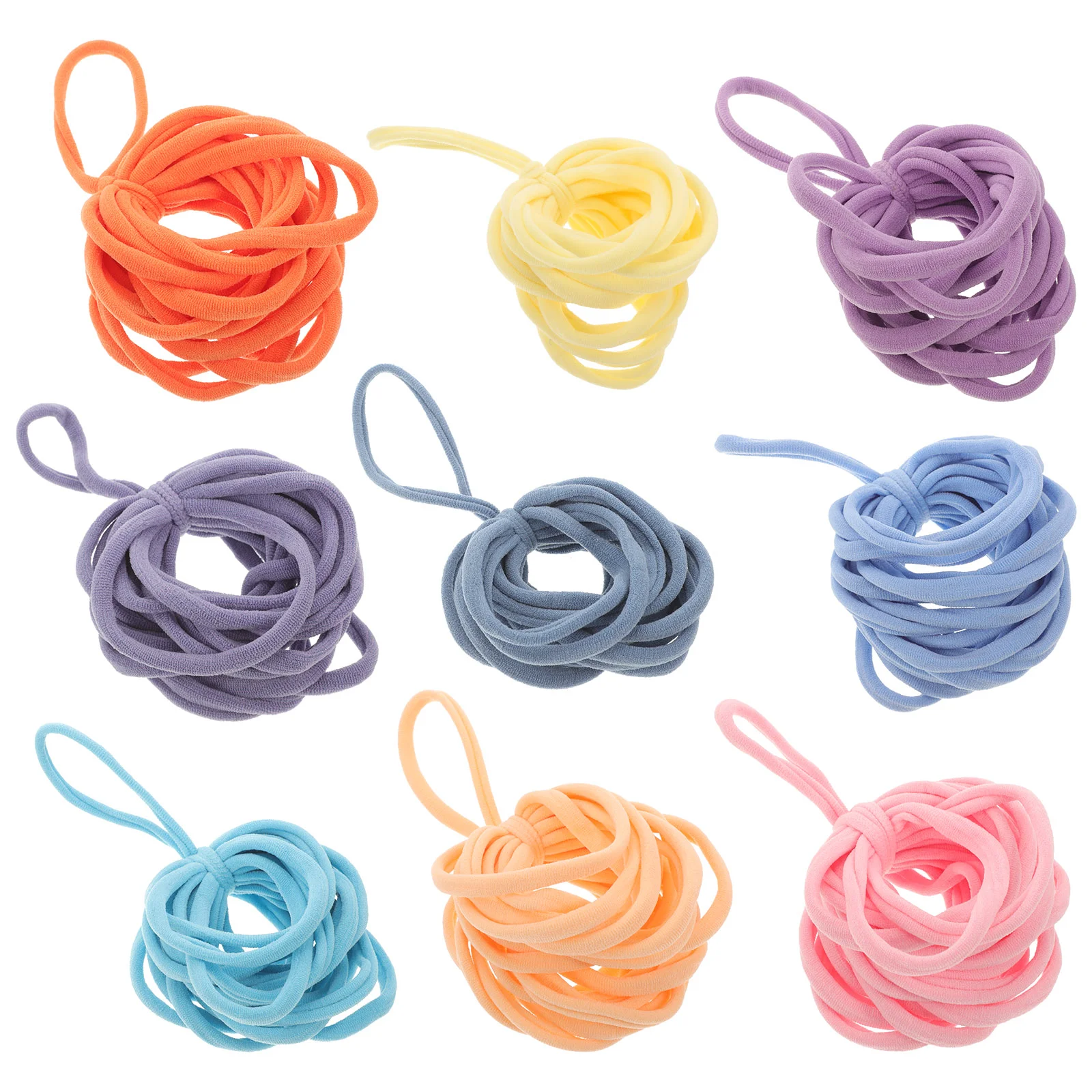 

180 Pcs Knitting Ring Puzzle Elastic Braided Rope Child Weaving Loom 600X600X030CM Acrylic Potholder Kit