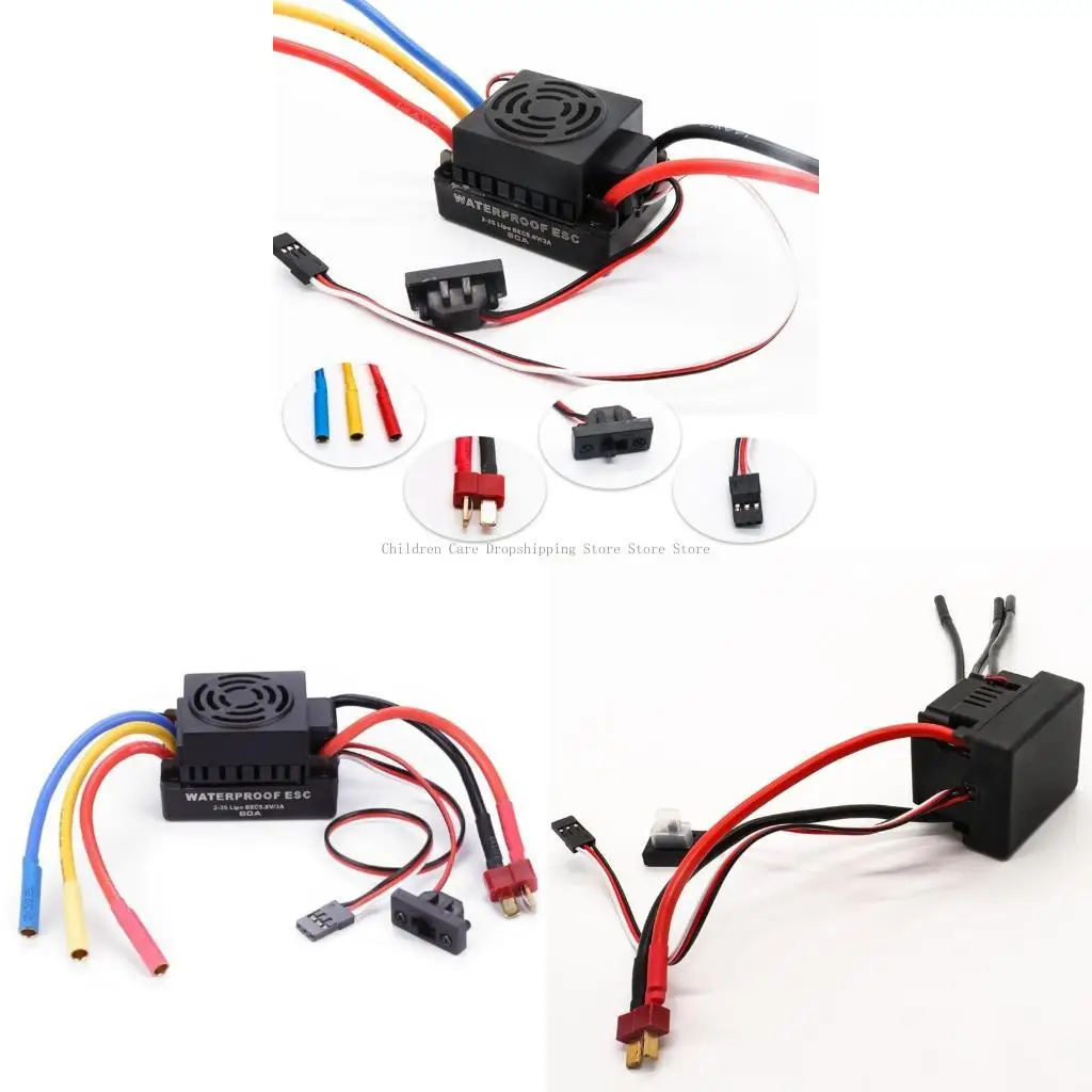 

Бесщеточный мотор -электрический контроллер 60A/80A/120A ESC для 1/10 1/8 RC CAR