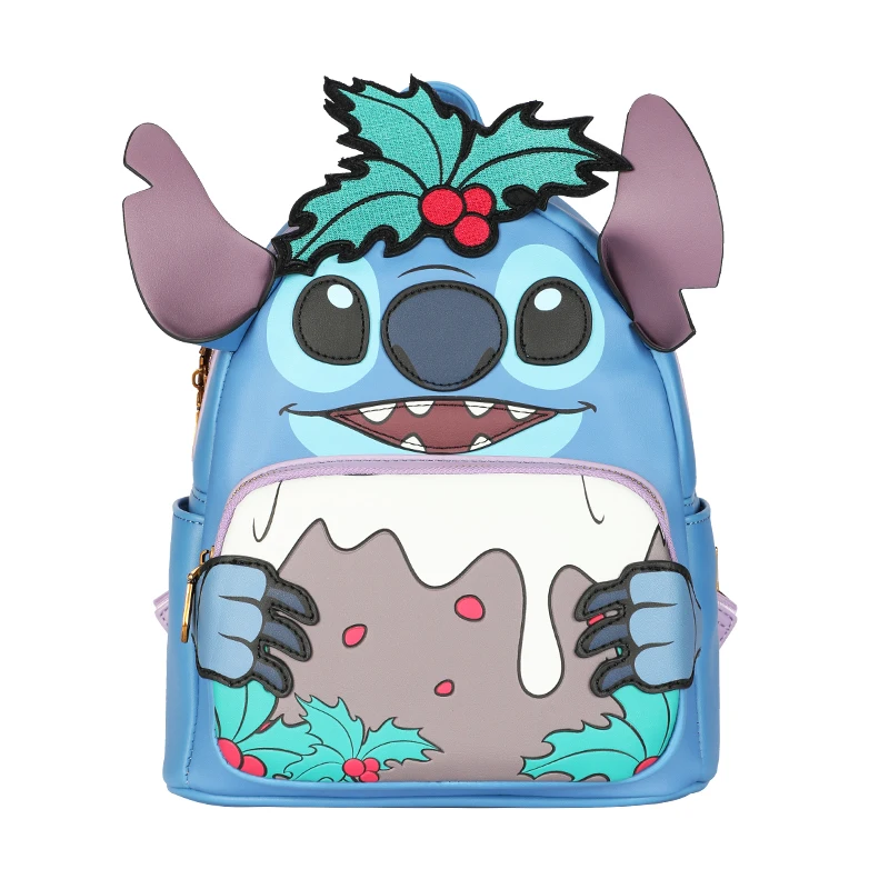 Disney License Stitch backpack new cute Cartoon PU bag for Women