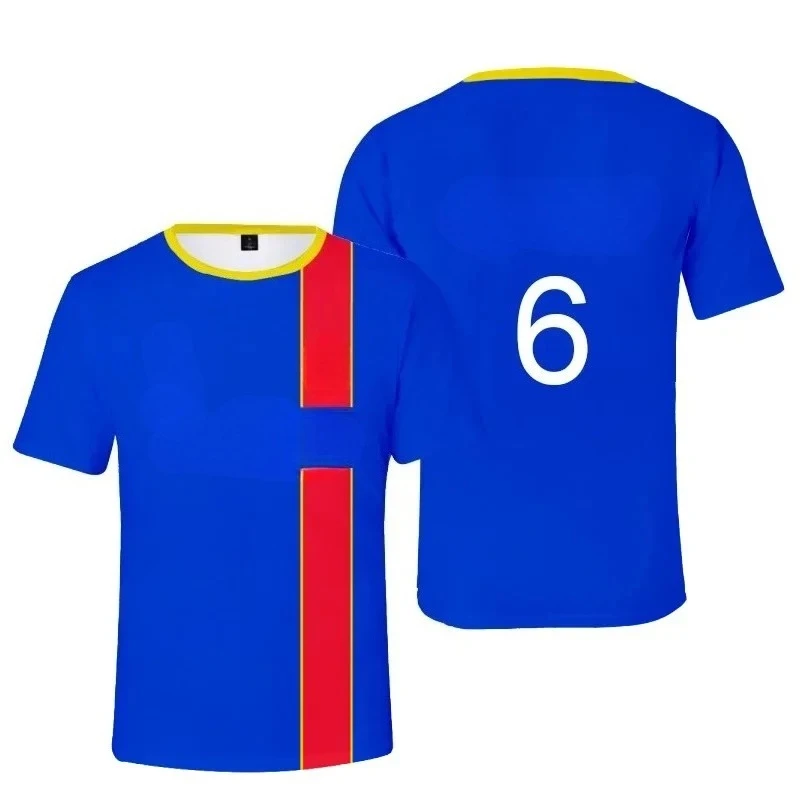 

Summer 3D Printed T-shirt for Men and Women Football Shirt Fashionable Casual T-shirt Short Sleeved Breathable Comfortabl