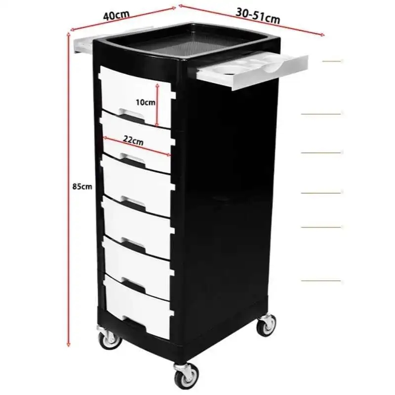 สไตล์ญี่ปุ่นเล็บ Salon รถเข็นร้านตัดผมจัดเก็บได้ Originality รถเข็นมัลติฟังก์ชั่นโมเดิร์นเฟอร์นิเจอร์ Skjuta En Vagn HBSC