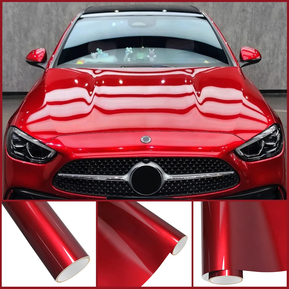 

Премиальная жидкая металлическая глянцевая вишнево-красная ПЭТ-пленка, виниловая пленка, автомобильная наклейка на весь корпус, защитная крышка, наклейка, аксессуары для автотюнинга