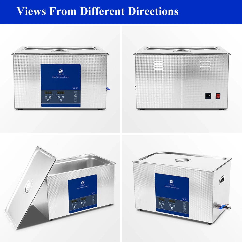 Tullker T-100S 30L منظف المحرك بالموجات فوق الصوتية حمام DPF PCB الموجات فوق الصوتية غسل زيت الصدأ المعدني إزالة الشحوم التنظيف بالموجات فوق الصوتية