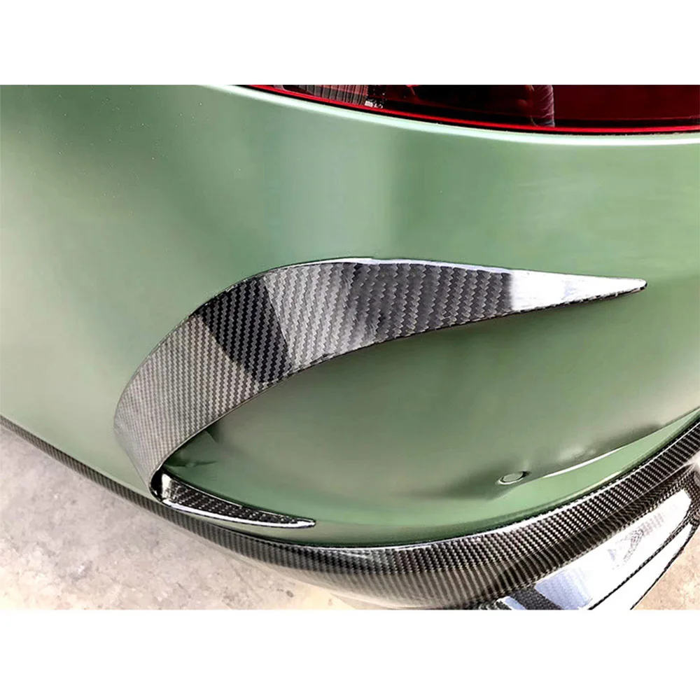 For Mercedes-Benz AMG GT50 GT53 2019 2020 Carbon Fiber Rear Bumper Side Fender Air Knife ​Cover Car Accessories Modification