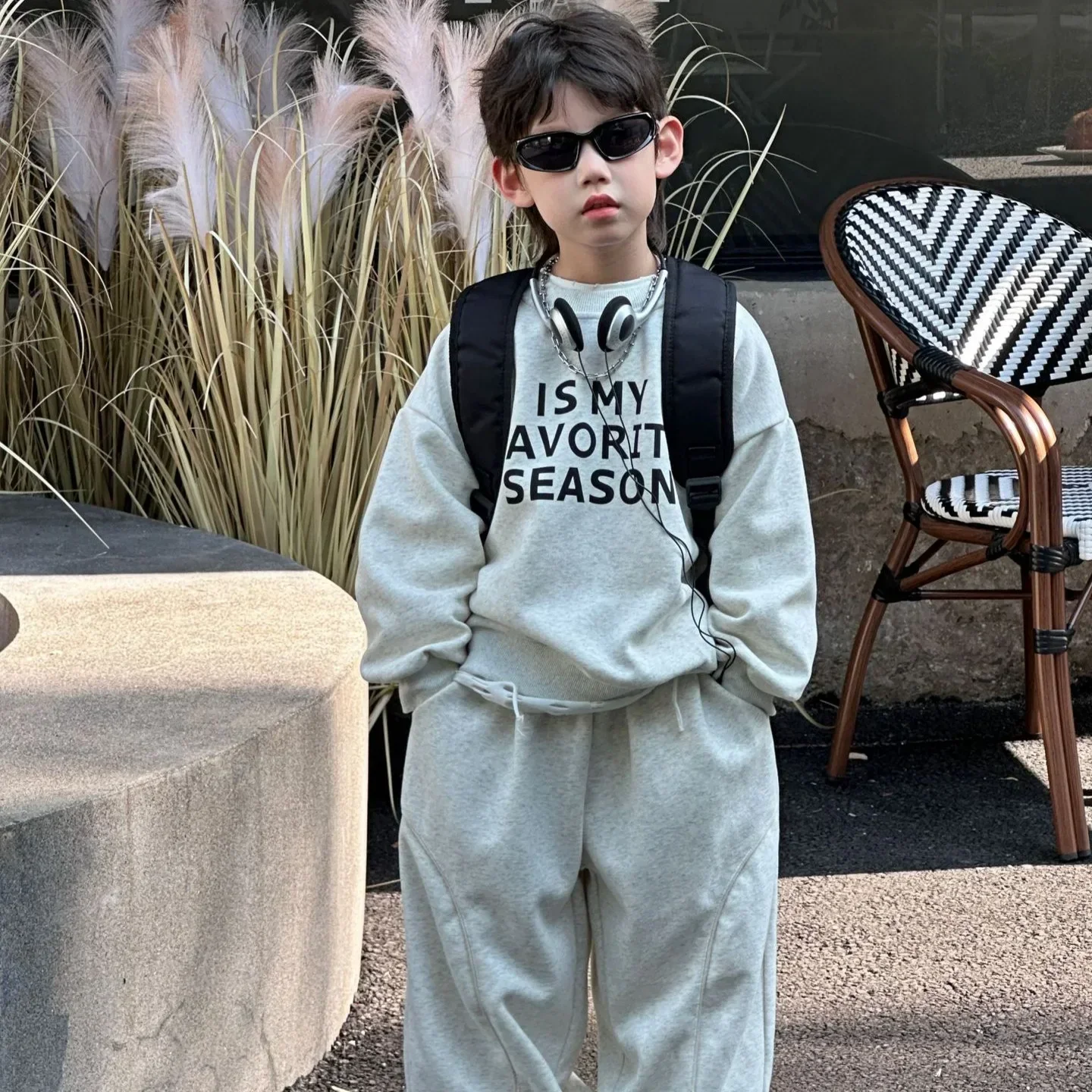 Children Clothing Tops and Pants Fashion All Match Comfortable Two Piece Set 2024 Autumn New Boys Casual Letter Sports Suit