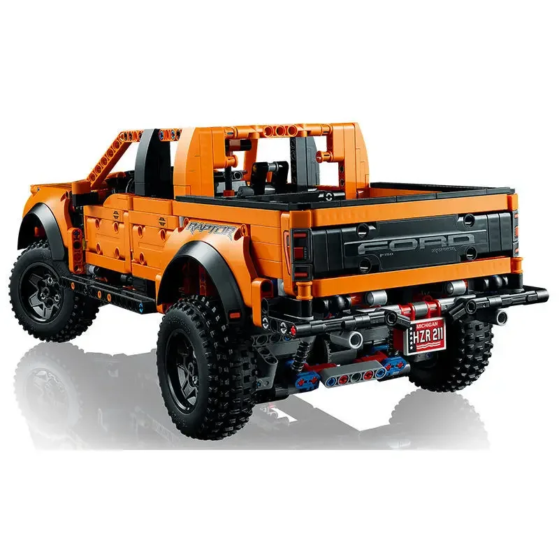 MINISO 1379 قطعة ديزني فورد رابتورز F-150 شاحنة صغيرة سيارة سباق MOC 42126 نموذج سيارة الطوب لعب للأطفال هدايا