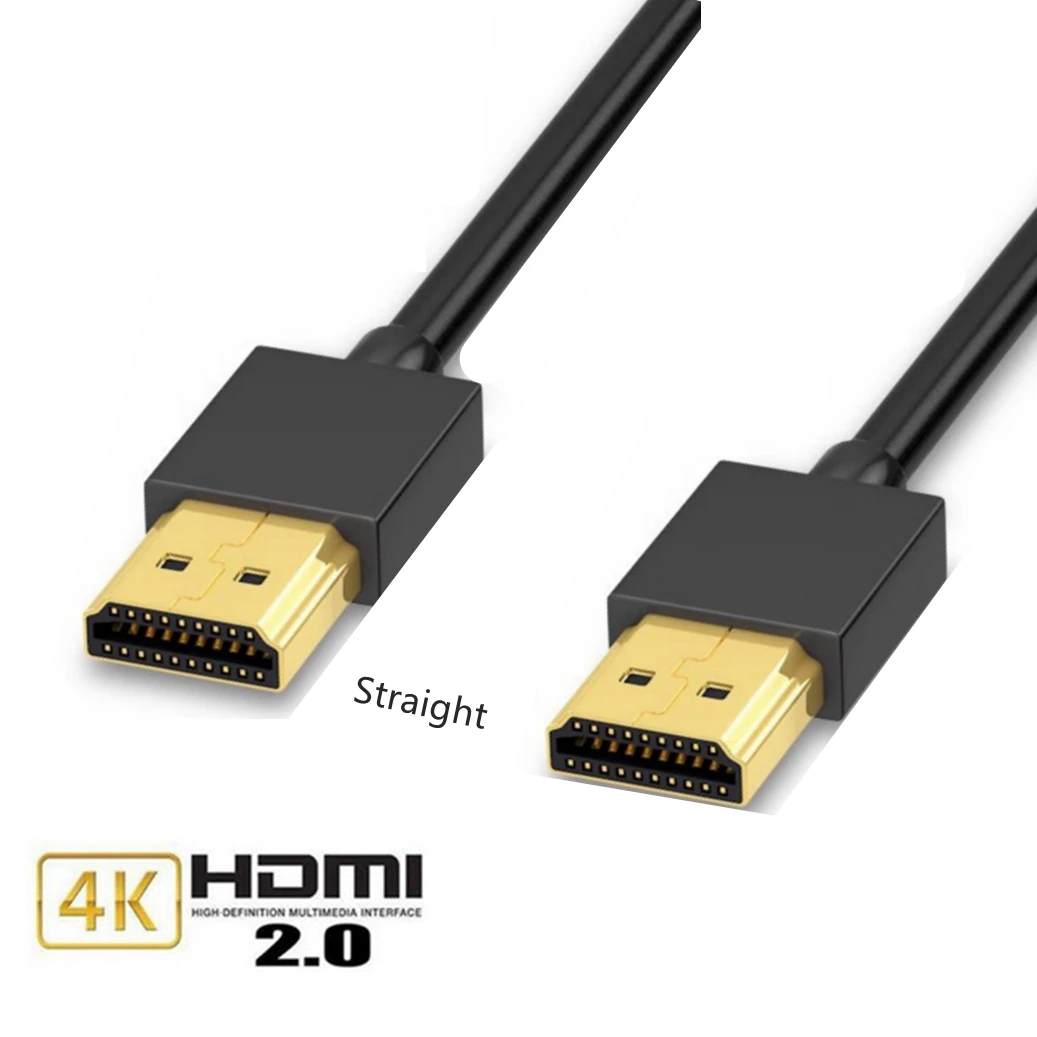 90/270 Degree Angle HDMI Cable 4K/60Hz HDMI-Compatible 2.0 Cable Video Audio HDMI Cable 0.15M 1M 3M 5M For RTX 3080 PS4 Xbox