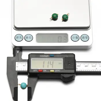 10個不鏽鋼天然石吊飾飾品,適用於DIY耳環製作、手鍊手工藝品等。 8 最佳銷售 寶石飾品 - №8